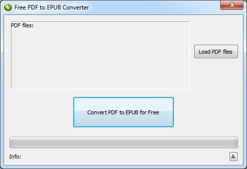 Click to view LotApps Free PDF to EPUB Converter 2.0 screenshot